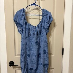 Pink Republic Light Blue Floral Dress